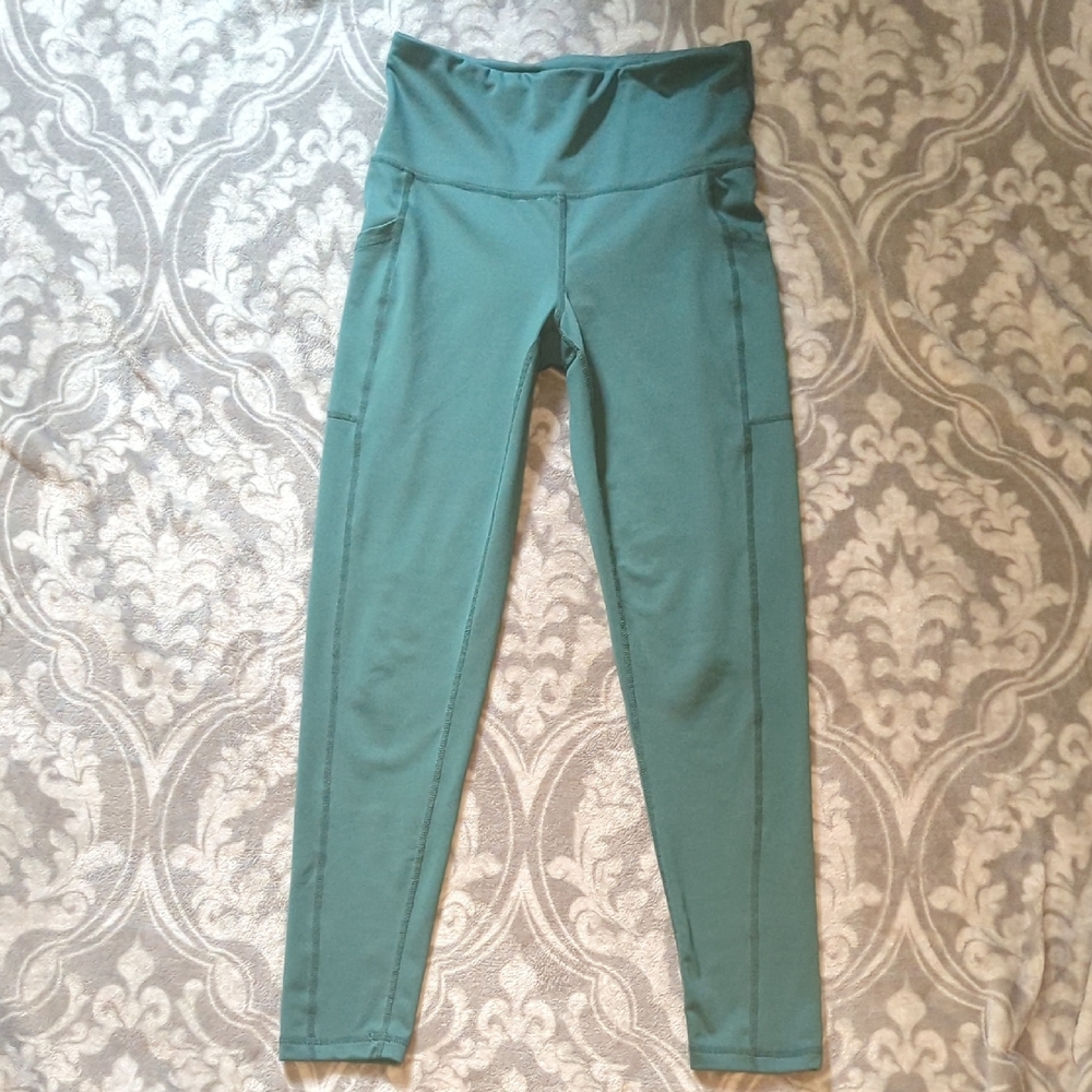 High-Waisted Green Leggings